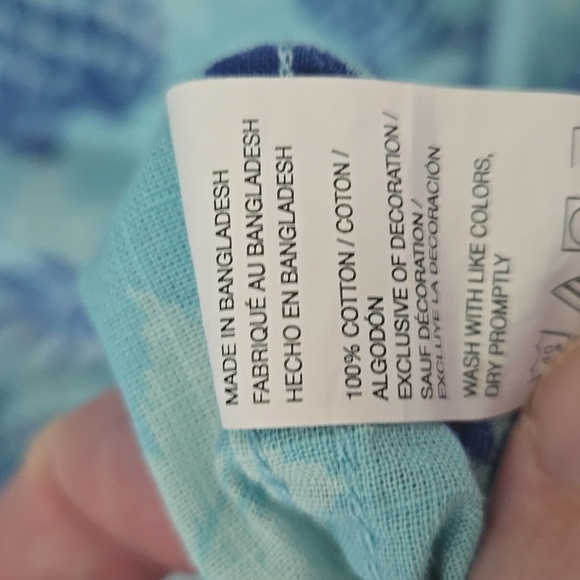 IZOD Men's Blue Pineapple Print Shirt - Picture 7 of 9